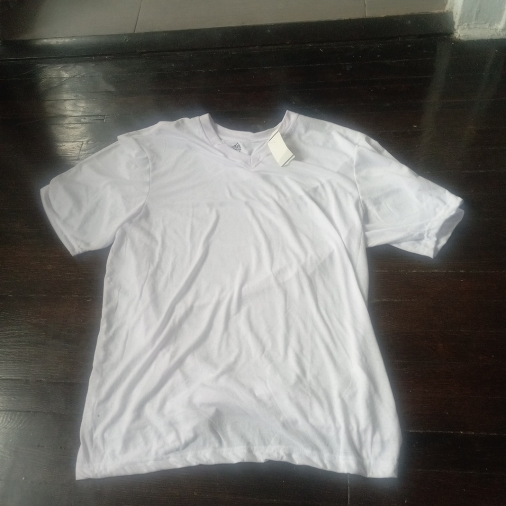 Canyon Club Mens White Shirt Color Big&Tall Size 4X V Neck Cozy Comfort Casual